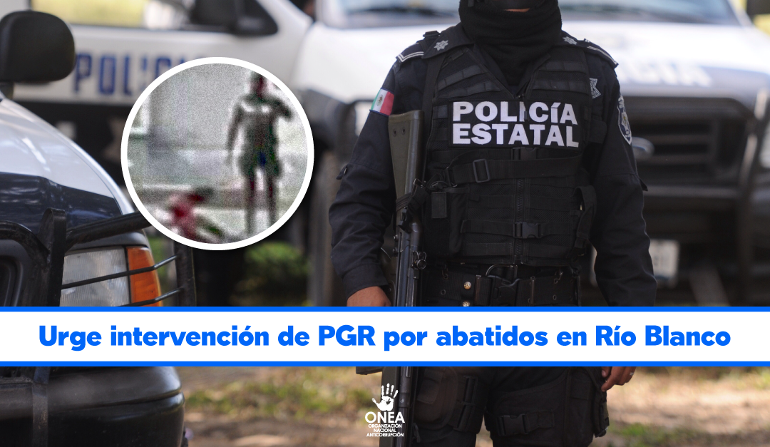 Urge intervención de PGR por abatidos en Río Blanco
